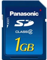 Panasonic RP-SDR01GU1A SD Memory Card 1GB with SD Speed Class 2 Performance, Read-out Data Transfer Rate Up to 5MB/s, Write protect switch (RPSDR01GU1A RP SDR01GU1A)