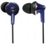 Panasonic RP-TCM190-V In-Ear Earbud Headphones- Purple, 10 mm Driver Unit, 16 OHMS/1kHz Impedance, 98 db/mW Sensitivity, 200 mW Max Input, 6-24 (Hz-kHz) Frequency Response, 3.9 ft/1.2 m Cord Length, 52 g /1.82 oz Weight  w/o Cord, In-cord Volume, Miniplug (3.5mm), No Plug Adaptor (6.3mm), Nd Magnetic Type (Nd: Neodymium FE: Ferrite), G Plug (Ni: Nickle G: Gold) (RPTCM190V RP-TCM190-V RP-TCM190V) 