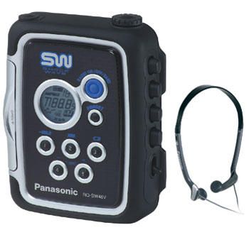 Panasonic RQ-SW48V Shockwave Radio/Cassette with Buckle Lock System, Blue & Silver (RQ SW48V, RQSW48V, RQ-SW48, RQSW48)