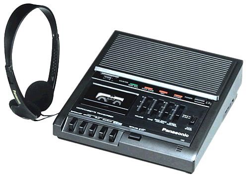 Panasonic RR-930 Remanufactured Microcassette Transcriber / Recorder with Foot Controller, Automatic Backspace Control and Tape Speed Control, Auto Stop (Silent), 2-Speed Tape Selector 2.4/1.2, Jacks External MIC & Earphone, Speaker Size 2-9/16