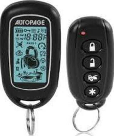 Autopage RS627P Premium Keyless Entry with Remote Start and Two-Way LCD Transmitter, 2-Way Keyless Entry & Remote Start System with 4-Button LCD Transmitter, 4-button sidekick remote control transmitter, 2-Channel vehicle security system, Keyless entry available on cars with power door locks, LED Scanner, KS500 series, Remote trunk release, UPC 856795005207 (RS627P RS-627-P RS 627 P)