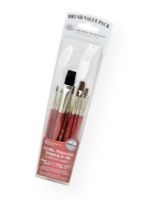 Royal & Langnickel RSET-9152 9100 Series-Zip N' Close Red 10-Piece Brush Set 8; This is an easy color-coded price point program featuring a wide variety of brush shapes and sizes; Each set includes a free brush pouch; Set includes sable brushes round 1, 3, and 5, detail 3/0, 2/0, and 0, shader 2, 8, and 10, camel flat .625"; Contents subject to change; UPC 090672224170 (ROYALLANGNICKELRSET9152 ROYALLANGNICKEL-RSET9152 9100-SERIES-ZIP-N-CLOSE-RSET-9152 ROYAL/LANGNICKEL/RSET9152 RSET9152 ARTWORK) 