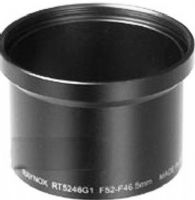 Raynox RT5246G1 Lens Adapter Tube for Canon PowerShot G1 & G2 Digital Cameras, 52mm Female threads, 46.5mm (Female size) Male threads, 0.75 F.Pitch, 0.75 M.Pitch, 37mm Height, Metal Material, UPC 024616140110 (RT-5246-G1 RT 5246G1 RT5246 RT 5246 G1) 