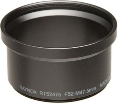 Raynox RT52475 Lens Adapter Tube for Casio QV-3400EX QV-4000 & QV-5700 Digital Cameras, 52mm Female threads, 47.5mm Male threads, 0.75 F.Pitch, 0.75 M.Pitch, 30mm Height, Metal Material, UPC 024616140141 (RT-52475 RT 52475)