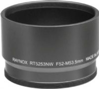 Raynox RT5253NW Lens Adapter Tube for Nikon Coolpix 5700 Digital Camera with Wideangle lens, 52mm Female threads, 53mm Male threads, 0.75 F.Pitch, 0.75 M.Pitch, 36mm Height, Metal Material (RT-5253NW RT 5253NW RT5253N RT5253) 