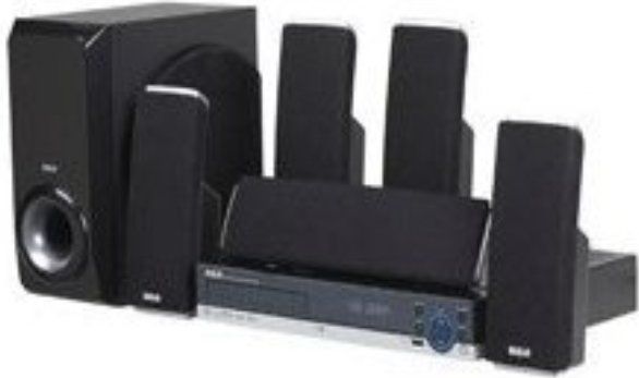 RCA RTD317 Home Theater System, Speaker system, DVD player / AV receiver / digital player Components, Surround Sound Built-in Decoders Dolby Digital Sound Output Mode, 5.1 channel Surround System Class, 250 Watt Output Power / Total, Radio tuner - AM/FM - digital, CD-R, CD-RW, DVD-R, DVD-RW, DVD, CD Media Format, WMA, MP3 Supported Digital Audio Standards, 1080i, 720p, 1080p, 480p Output Resolution, Progressive scanning, JPEG photo playback (RTD-317 RTD 317)