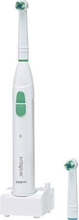 Conair RTG3XCS Opti-Clean Cordless Toothbrush Rechargeable Power Plaque Remover, 2 brush heads to keep 1 on hand when you need it and a push-on design for simple operation, Push-on design with a color indicator ring for simple operation, Recharges on its own compact storage base (RTG-3XCS RT-G3XCS RTG3-XCS RTG3X-CS)