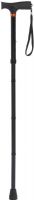 Drive Medical RTL10304-SH Soft Handle Folding Cane, Black, Soft grip handle for extra comfort, Handle height adjusts from 33" to 37", 300 lbs Product Weight Capacity, Comes with plastic clip to hang can when flded, Manufactured with sturdy, extruded aluminum tubing, UPC 822383532219 (RTL10304-SH RTL10304SH RTL10304 SH) 