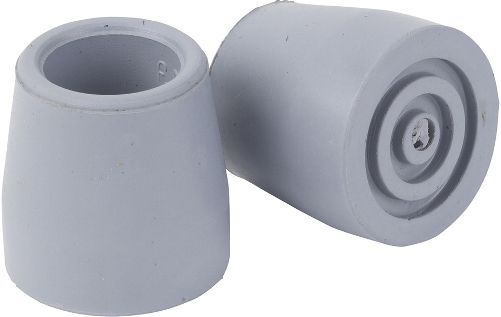 Drive Medical RTL10389G Utility Walker Replacement Tips, 1 Pair, Provides stability to walker, Neutral gray color, For use with all Drive and most leading manufacturers walkers with a 1