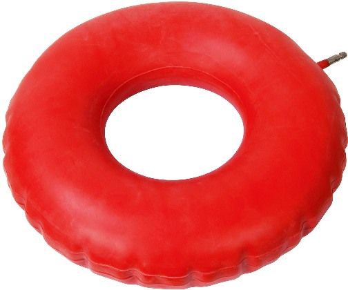 Drive Medical RTLPC23346 Rubber Inflatable Cushion, Easy to inflate and deflate, Cleans with just a damp cloth, Product contains natural rubber, Inflated dimensions 14