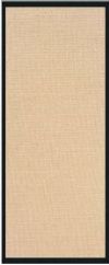Linon RUG-AT010128 Athena Runner Rug, Natural & Black; Offers the widest variety of options with the look of natural grass and durability of wool, is Tufted and Bound in the USA of 100% Wool with 15 border options including Cotton and Art Leathers; Dimensions 96"L x 30"W x 0.25"H; UPC 753793831800 (RUGAT010128 RUG AT010128 RUG-AT-010128 RUGAT-010128) 