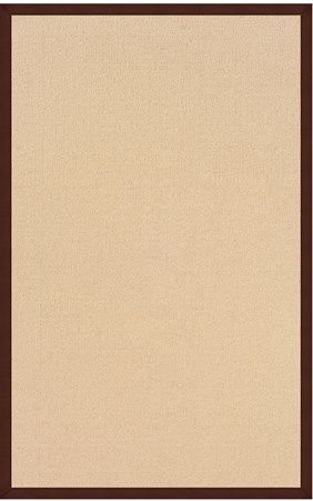 Linon RUG-AT010628 Athena Runner Rug, Natural & Brown; Offers the widest variety of options with the look of natural grass and durability of wool, is Tufted and Bound in the USA of 100% Wool with 15 border options including Cotton and Art Leathers; Dimensions 96