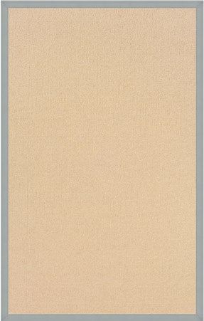 Linon RUG-AT010928 Athena Runner Rug, Natural & Ice Blue; Offers the widest variety of options with the look of natural grass and durability of wool, is Tufted and Bound in the USA of 100% Wool; Dimensions 96