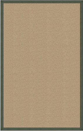 Linon RUG-AT020546 Athena Rectangle Rug, Sisal & Green; Offers the widest variety of options with the look of natural grass and durability of wool, is Tufted and Bound in the USA of 100% Wool; Dimensions 72