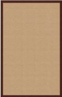 Linon RUG-AT020691 Athena Rectangle Rug, Sisal & Brown; Offers the widest variety of options with the look of natural grass and durability of wool, is Tufted and Bound in the USA of 100% Wool; Dimensions 144"L x 105"W x 0.25"H; UPC 753793834405 (RUGAT020691 RUG AT020691 RUG-AT-020691 RUGAT-020691) 