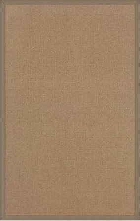 Linon RUG-AT030221 Athena Runner Rug, Cork & Beige; Offers the widest variety of options with the look of natural grass and durability of wool, is Tufted and Bound in the USA of 100% Wool; Dimensions 144