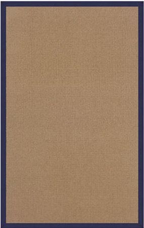 Linon RUG-AT030423 Athena Rectangle Rug, Cork & Blue; Offers the widest variety of options with the look of natural grass and durability of wool, is Tufted and Bound in the USA of 100% Wool; Dimensions 34