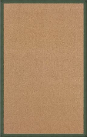 Linon RUG-AT030528 Athena Runner Rug, Cork & Green; Offers the widest variety of options with the look of natural grass and durability of wool, is Tufted and Bound in the USA of 100% Wool; Dimensions 96
