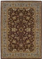 Linon RUG-TT0257 Model TT02 Trio Traditional Rectangular Area Rug, Brown/Light Blue, Offers style and colors that anyone is sure to love with the colors that are the hottest on the market today, Mix of design and color that are sure to breath life into any room in your home, Hand Tufted Construction, 100% Wool, Cotton & Latex Backing, Transitional Style, Size 5' X 7', UPC 753793862651 (RUGTT0257 RUG TT0257) 