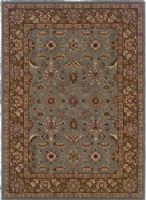 Linon RUG-TT0523 Model TT05 Trio Traditional Rectangular Area Rug, Light Blue/Brown, Offers style and colors that anyone is sure to love with the colors that are the hottest on the market today, Mix of design and color that are sure to breath life into any room in your home, Hand Tufted Construction, 100% Wool, Cotton & Latex Backing, Transitional Style, Size 1'10" X 2'10", UPC 753793870564 (RUGTT0523 RUG TT0523) 