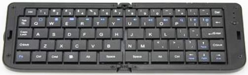 HamiltonBuhl RUI-FLD Portable Folding Bluetooth Keyboard, Folds-in-Half for Portability, 68 Key Keyboard, Bluetooth 3.0, Built-in lithium battery, 200mAH Battery capacity, 45 days Stand-by time, 40 hours Lasting time, Mini_B USB charging, Charging time 3-4hours, Made of Plastic; System supporting for IOS, Android, WIN System; UPC 681181620623 (HAMILTONBUHLRUIFLD RUIFLD RUI FLD)