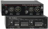 Radio Design Labs RDL-RUMLA2 Dual Microphone / Line Preamplifier; Two-channel Audio Preamplifier; Front Panel XLR Input / Output Jacks; Detachable Input / Output Terminal Blocks; Switch-selectable Mic or Line Inputs; Number of Channels: 2; Inputs: 2 x XLR, Rear panel detachable terminal block; Output: 2 x XLR, Rear panel detachable terminal block; Phantom Power: +24V; Multi Function: Four channel audio distribution (RUMLA2 RU-MLA2 RU-MLA2 BTX) 