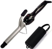 Revlon RV052 Perfect Heat 3/4" Professional Styling Iron, Black; Triple Baked Ceramic, Tourmaline & Ionic Technologies for softer shiner curls withouth the frizz; 30 second fast heat up for instant results; High Heat, Constant Heat for the perfect styling level; 30 Heat Settings with Automatic Shut Off; Includes Protective Silicone Heat Shield; UPC 761318200529 (RV-052 RV 052) 