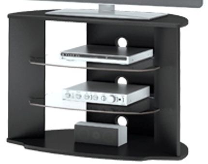 Images RX-3500 Wide TV Stand, Tempered Glass Shelves, for use with 32