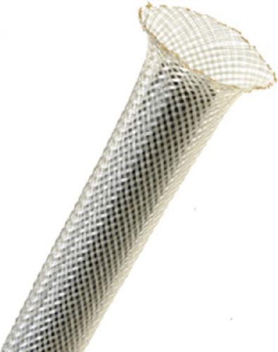 Techflex RYN0.50NT Flexo PPS Expandable Sleeving, 1/2 inch, Natural; Ultra Light Weight; Highly Abrasion Resistant; Expands up to 150 percent; Resists Acids, Bases, Solvents, and Fuels; Expansion Range Min: 1/4