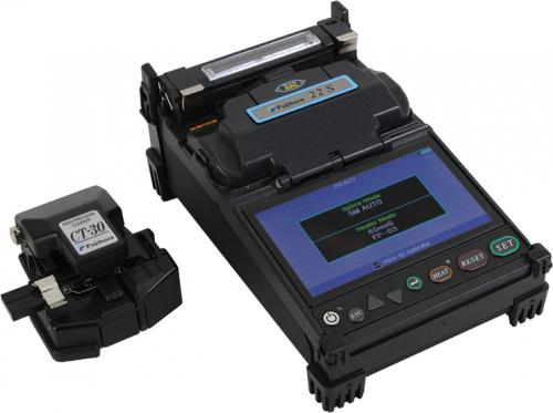 AFL Global S016111 Fujikura 22S Fusion Splicer; Dual camera, active cladding alignment technology; Fully ruggedized for shock, moisture and dust resistance; Transit case converts to easy to use workstation; Long life battery (200 splices/shrinks per charge); Cladding Diameter 125 um; Coating Diameter 100 um to 3000 um; Fiber Cleave Length 5 mm to 16 mm; Splicing Time Typical 9 sec with SM; Splice Loss Estimate Based on dual camera cladding alignment data (S016111 S016111)