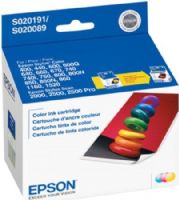 Epson S020089 Color Ink Cartridge for use with Stylus Scan 2000, 2500, 2500 Pro, Stylus Color 1160, 1520, 400, 440, 600, 640, 660, 670, 740, 740i, 760, 800, 850, 850N, 850Ne and 860 Printers, New Genuine Original OEM Epson Brand, UPC 010343601871 (S02-0089 S020-089 S-020089) 