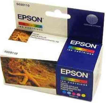 Epson S020110 Color Ink Cartridge for use with Stylus Photo 700, Stylus Photo 750, Stylus Photo EX and Stylus Photo Inkjet Printers, New Genuine Original OEM Epson Brand (S02-0110 S020-110 S-020110)