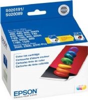 Epson S020191 Color Ink Cartridge for use with Stylus Scan 2000, 2500, 2500 Pro, Stylus Color 1160, 1520, 400, 440, 600, 640, 660, 670, 740, 740i, 760, 800, 850, 850N, 850Ne and 860 Printers, New Genuine Original OEM Epson Brand, UPC 010343847262 (S02-0191 S020-191 S-020191) 