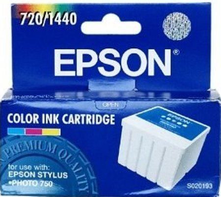 Epson S020193 Color Ink Cartridge for use with Stylus Photo 750 Inkjet Printers, New Genuine Original OEM Epson Brand (S02-0193 S020-193 S-020193)
