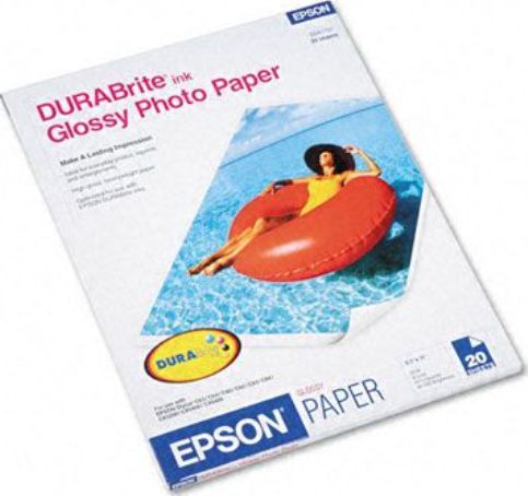Epson S041731 durabrite Glossy Photo Paper , Letter 8.50