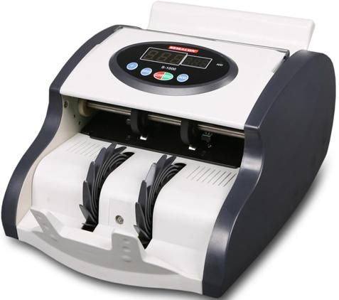 Semacon S-1000 Mini Series Compact High Speed Currency Counters, Friction Roller System Feed System, 80  120 Notes Hopper Capacity, 80  120 Notes Stacker Capacity, From 115 x 50 to 167 x 85 mm Note Size, 110V/60Hz or 220V/50Hz Power Source, 900 Notes Per Minute Counting Speed, 1-999 Batching Range, Counting Mode, Adding Mode (SEMACONS1000 S-1000 S 1000 S1000)
