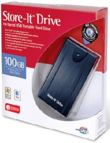 Pexagon S100G255U Store-It 2.5 100GB Portable USB Hard Drive, Macintosh and PC compatible (S100G255U S100-G255U S100 G255U S100G255 S100G-255)