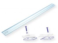 Rotatrim S13-12 Clampstrip Kit, 12" for M12 Trimmer; Replacement clear plastic Clampstrip 12" and fixings for the Professional M12 Trimmer; Shipping Dimensions 12" x 2" x 2"; Shipping Weight 0.75 lbs; UPC 88354605201 (S1312 S-1312 S13-12 ROTATRIMS1312 ROTATRIM-S1312 ROTATRIM-S-1312) 