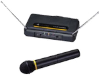 Amplivox S1660 UHF Wireless Handheld Mic Kit, External frequency-agile TEN channel user selectable receiver and transmitter, requires 9-volt battery - not included, Dipole antenna, adjustable squelch, removable power supply inserts into back of receiver, Weight 2 lbs (S-1660 S 1660)