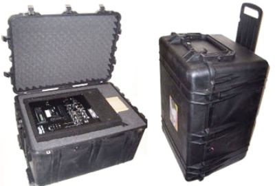 Amplivox S1992 Pelican Protective Carrying Case Travel Audio Pro Family, Durable watertight and crush-proof rolling case for our 905 series, Heavy duty wheels and retractable extension handle, Protection against impact, vibration and shock (S-1992 S 1992)