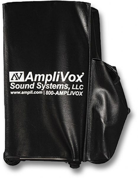 Amplivox S1995 Digital Audio Travel Partner Protective Cover for Sound Systems, Heavy gauge vinyl, Water resistant, Masonite panel protects the controls, Large storage pocket, Dimensions 24.0