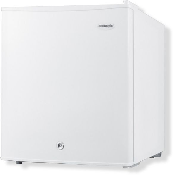 Summit S19LWH Compact ref-freezer, manual defrost, front lock; Factory installed lock; Manual defrost; Adjustable thermostat; 100% CFC free; Reversible door; Removable shelf; Compact dimensions; Shipping Weight 50 lbs, UPC 761101031910, Dimensions 20.13