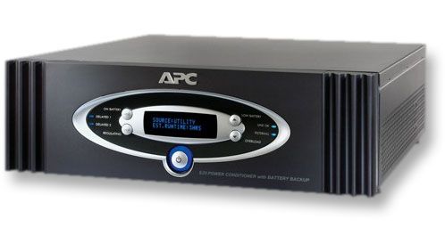 APCS20BLK 1.25kW Power Conditioner/Batt Backup; Input Frequency: 50/60 Hz /- 3 Hz (auto sensing); Input Connections: IEC-320 C14; Cord Length: 10 feet; Rack Height: 3U; Dimensions (H x W x D): 5.25 inches,17 inches, 19 inches; Operating Environment: 32 through 104 Degrees Farenheight; Operating Elevation: 0-10000 feet; Operating Relative Humidity: 5 - 95% (APCS20BLK ENERGY SUPPLY BATTERY DEVICE)