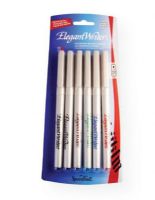 Speedball S2881 Elegant Writer Calligraphy 6-Color Fine Marker Set; Calligraphy markers in a variety of sizes with improved ink flow; Chisel nibs start sharp and stay sharp; All conform to ASTM D-4236 and are acid-free; Set includes 6 fine markers: Blue, Red, Brown, Green, 2 black; Colors subject to change; Shipping Weight 0.02 lb; Shipping Dimensions 9.12 x 4.12 x 0.62 in; UPC 651032028816 (SPEEDBALLS2881 SPEEDBALL-S2881 ELEGANT-WRITER-S2881 CALLIGRAPHY) 