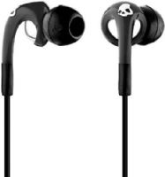 Skullcandy S2FXDM008 "Fix" Earbuds with Mic, Black/Chrome, 10 mm Speaker Diameter, 20-20kHz Frequency Response, 3.5 mm Gold Plated, In-Line Mic, 2 Silicone Gel Sizes, Hook Design for Secure Fit, Carry Case, Rear Acoustic Port for Deep Bass, Passive Noise Isolation, UPC 878615024618 (S2FXDM-008 S2FXDM 008 S2-FXDM008 S2FX-DM008) 