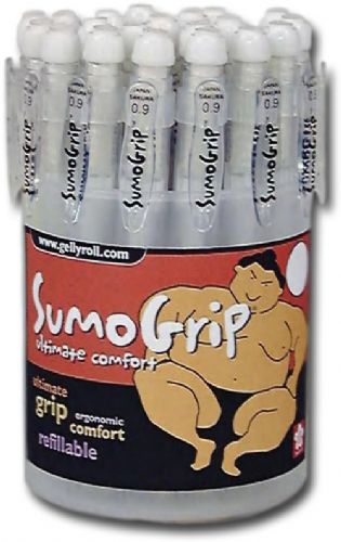 SumoGrip S37696D Mechanical Pencil Display; Useful for class notes, office memos, etc; Features an extra long, jumbo twist eraser, and anti-roll pocket clip; UPC 053482376965 (SUMOGRIPS37696D SUMOGRIP S37696D S37696 D S 37696D SUMOGRIP-S37696D S37696-D S-63696D)