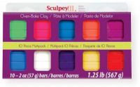Sculpey S3MP 0500-1 III Polymer Clay Multipack Bright; Sculpey III is soft and ready to use right from the package; Stays soft until baked, start a project and put it away until you are ready to work again, and it wont dry out; Bakes in the oven in minutes; UPC 715891116128 (S3MP05001 S3MP-0500-1 S3MP05001 CLAY-S3MP-0500-1 SCULPLEYS3MP0500-1 SCULPEY-S3MP0500-1) 