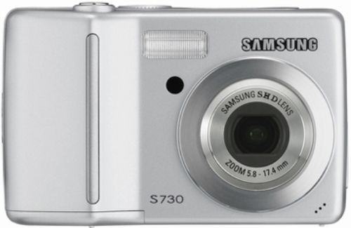 Samsung S730 Point & Shoot Digital Camera, Silver, 7.2 mega pixels, 3x optical zoom, 2.5