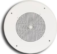 Bogen S86T725PG8U Ceiling Speaker, Frequency Response 50 Hz-12 kHz, Sensitivity (4 ft./1W) 95 dBspl, 4-Watt capacity, 8" cone speaker for excellent audio quality, 6 power taps available (4W, 2W, 1W, 1/2W, 1/4W, 1/8W), Pre-assembled for faster installation, Bright white enamel over steel grille, Works with both 70V and 25V amplifier outputs, 6 oz. magnet weights, UPC 765368480900 (S86-T725PG8U S86 T725PG8U S86T725-PG8U S86T725 PG8U) 