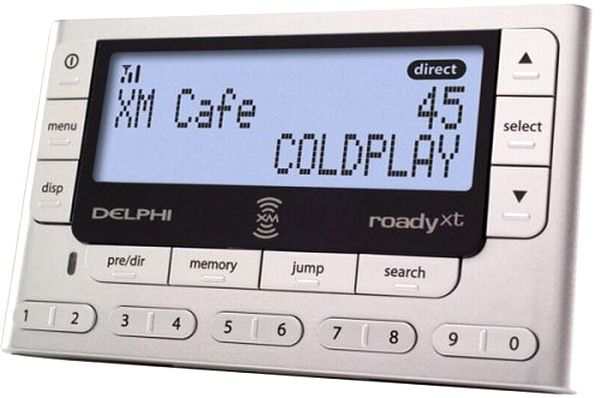 Delphi SA10175-11P1; Roady XT XM Satellite Radio Receiver Kit, Multi-Color Backlit Display, Compact, Music Search, Mini-stereo jack, FM frequencies: 100 (SA1017511P1 SA10175 SA-1017511P1)